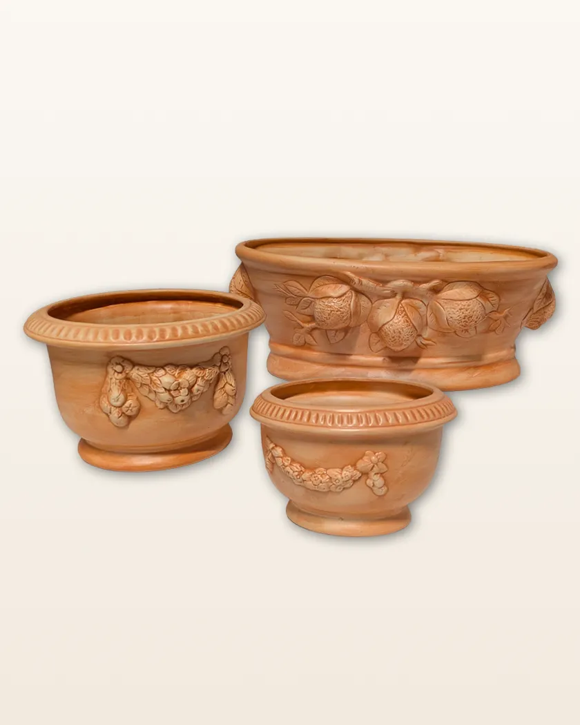 Decorated ceramic vase
