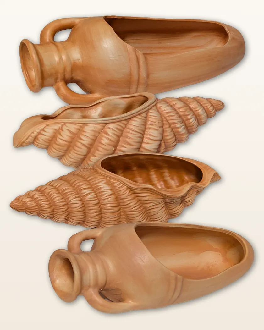 Handmade terracotta amphora
